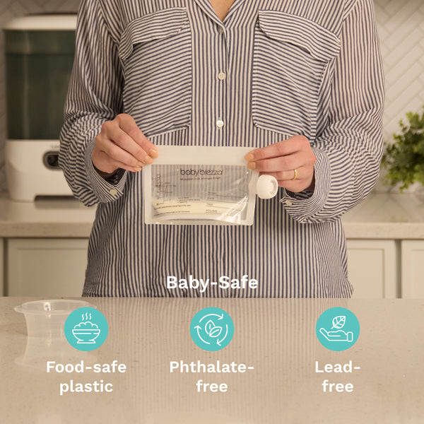 Reusable Breastmilk Storage Bags, 10 Pack, Includes Filling Funnel - product thumbnail