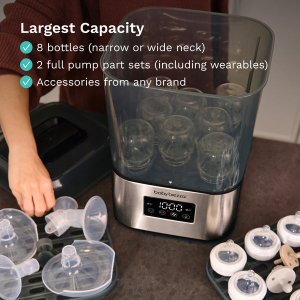 SuperQuick™ Baby Bottle Steriliser and Dryer - Sterilises & Dries in just 10 Minutes - product thumbnail