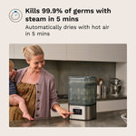 SuperQuick™ Baby Bottle Steriliser and Dryer - Sterilises & Dries in just 10 Minutes - product thumbnail