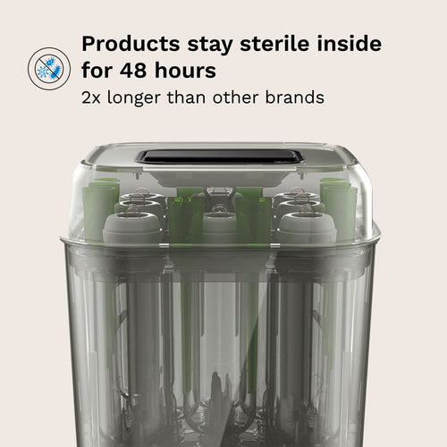 SuperQuick™ Baby Bottle Steriliser and Dryer - Sterilises & Dries in just 10 Minutes - product thumbnail