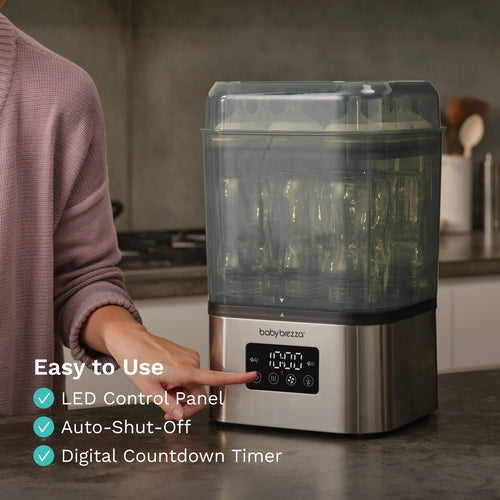 SuperQuick™ Baby Bottle Steriliser and Dryer - Sterilises & Dries in just 10 Minutes - product thumbnail