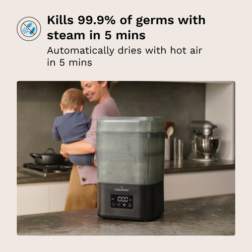 SuperQuick™ Baby Bottle Steriliser and Dryer - Sterilises & Dries in just 10 Minutes - product thumbnail