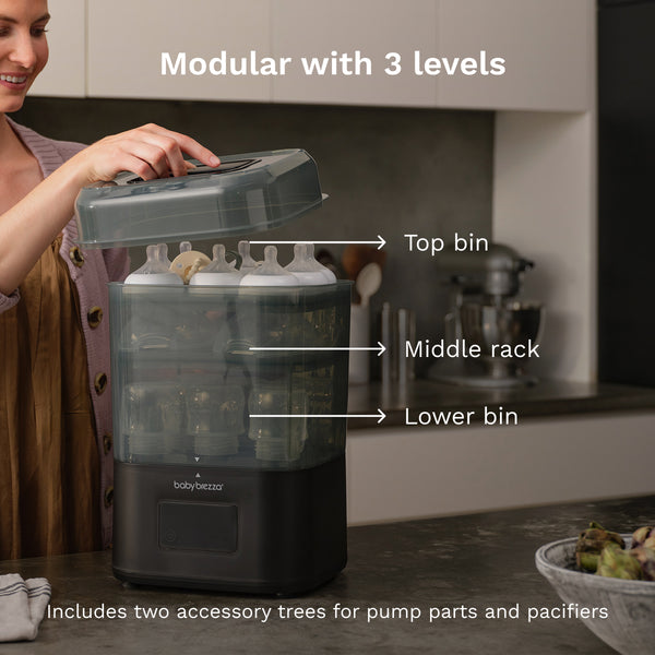 SuperQuick™ Baby Bottle Steriliser and Dryer - Sterilises & Dries in just 10 Minutes - product thumbnail