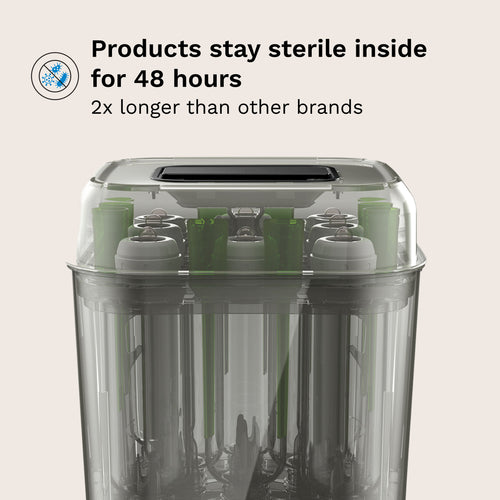 SuperQuick™ Baby Bottle Steriliser and Dryer - Sterilises & Dries in just 10 Minutes - product thumbnail
