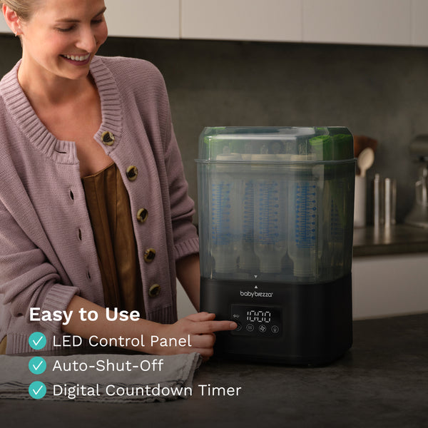 SuperQuick™ Baby Bottle Steriliser and Dryer - Sterilises & Dries in just 10 Minutes - product thumbnail