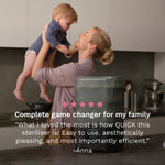 SuperQuick™ Baby Bottle Steriliser and Dryer - Sterilises & Dries in just 10 Minutes - product thumbnail