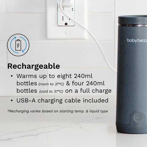 Superfast Portable Bottle Warmer - Rechargeable Travel Warmer for Formula and Breastmilk - product thumbnail